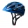 Cratoni Fahrradhelm Velo X (Reflektoren, Nackenschutz, Gurtbandführung, abnehmbares Visier, 220g, glänzend) blau
